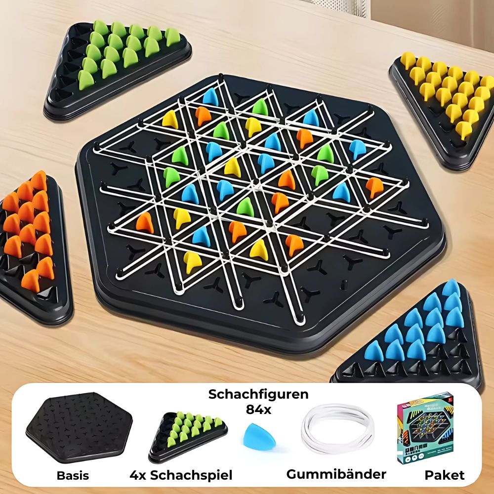 Jeu de Stratégie Triangles – Jeu de Société pour 2 à 4 Joueurs