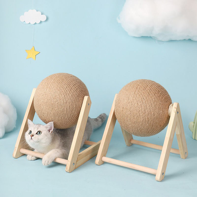 ClawSphere™ – Balle à gratter rotative pour chats, jeu et fitness [50 % de réduction]