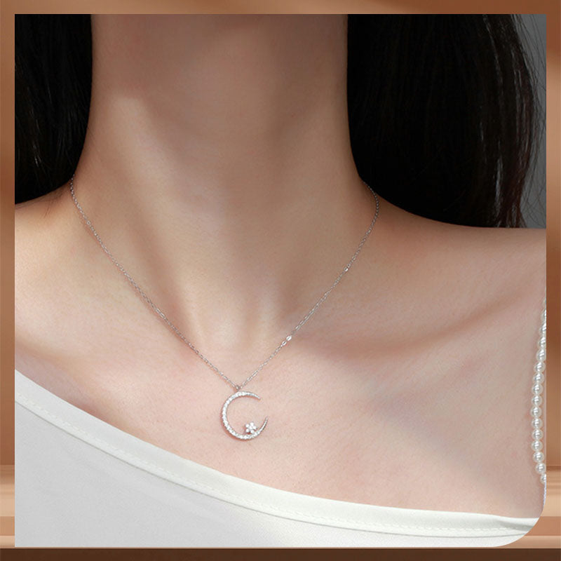 Bijou Scintillant Motif Lune et Étoiles – Accessoire Élégant