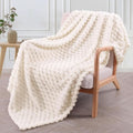 Couverture douillette ultra-douce – Plaid toutes saisons pour canapé et lit
