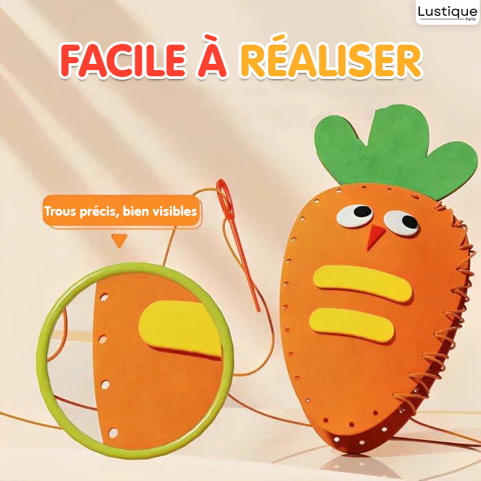 Jouet de Couture Éducatif pour Enfants – Motricité Fine Dès 3 Ans