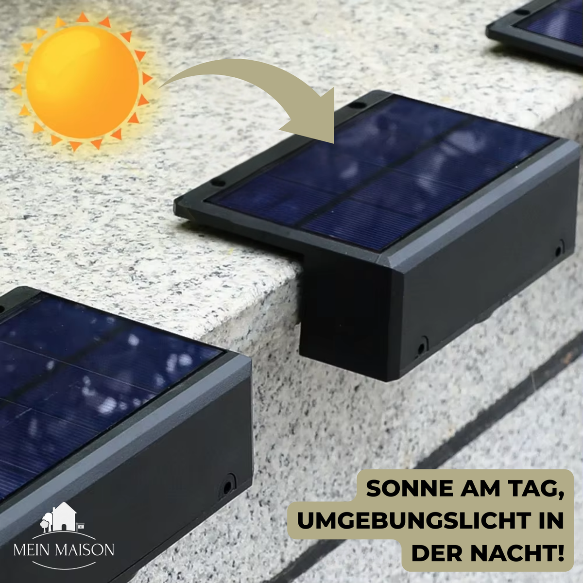 Lampe solaire de jardin avec changement de couleur et lumière blanc chaud IP65