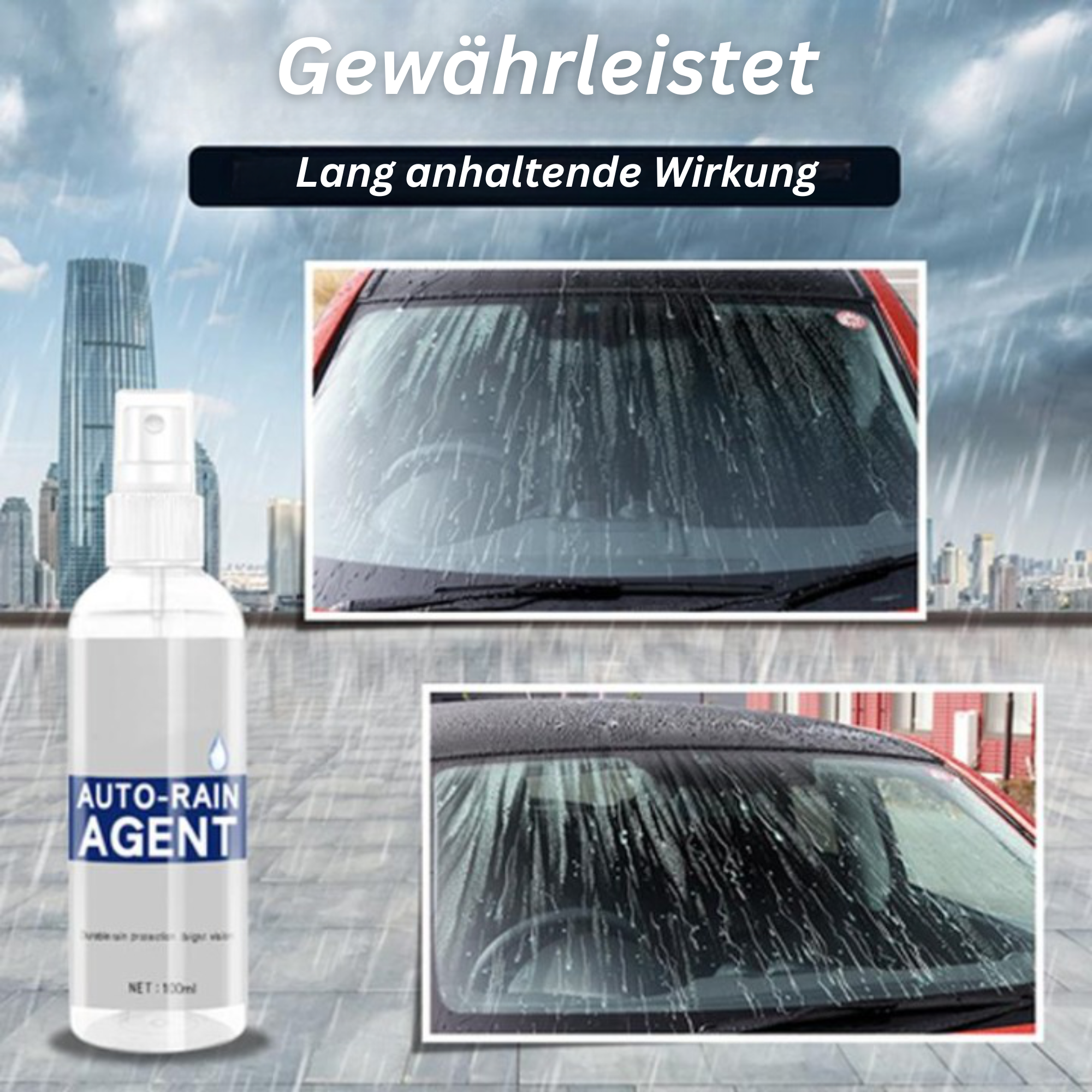 Spray Anti-Buée et Déperlant pour Vitres de Voiture – Revêtement Nano