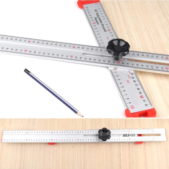 Équerre de Précision en Aluminium pour Coupes et Angles Exacts