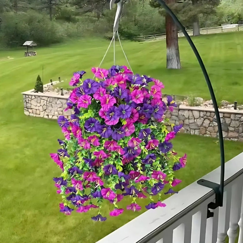 Bouquet de Fleurs Artificielles Suspendu pour Balcon, Terrasse et Jardin