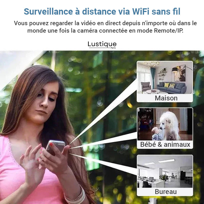 NanoVision™ – Mini caméra espion 4K HD 360° [50 % de réduction]