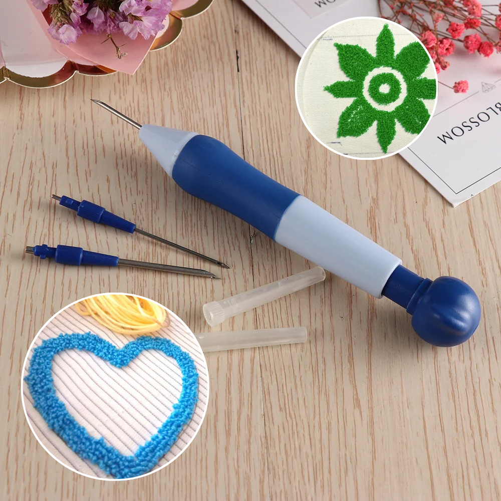 Kit Broderie Punch Needle – Aiguille Magique pour Broderie Facile