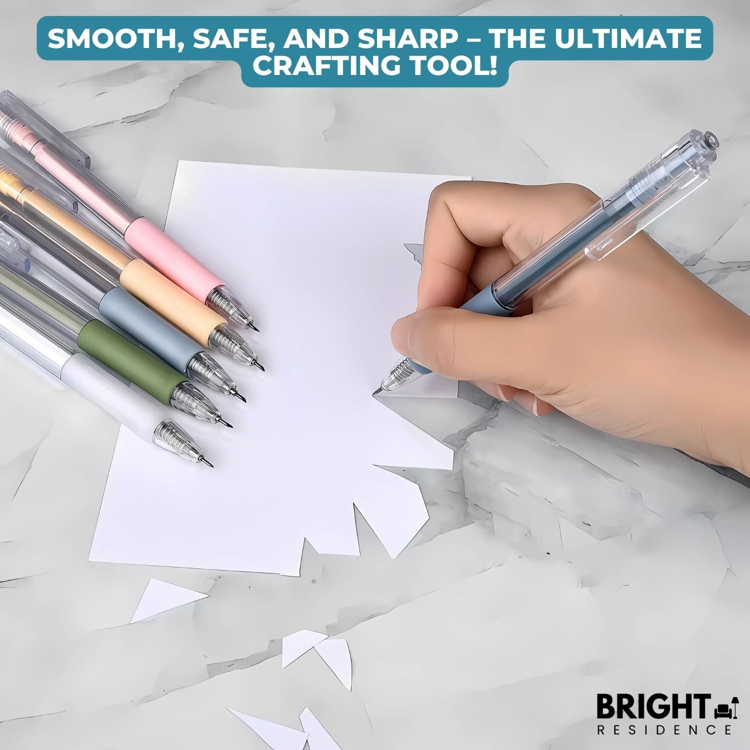 Stylo de Découpe de Précision à Lame Rotative 360° pour Scrapbooking et DIY