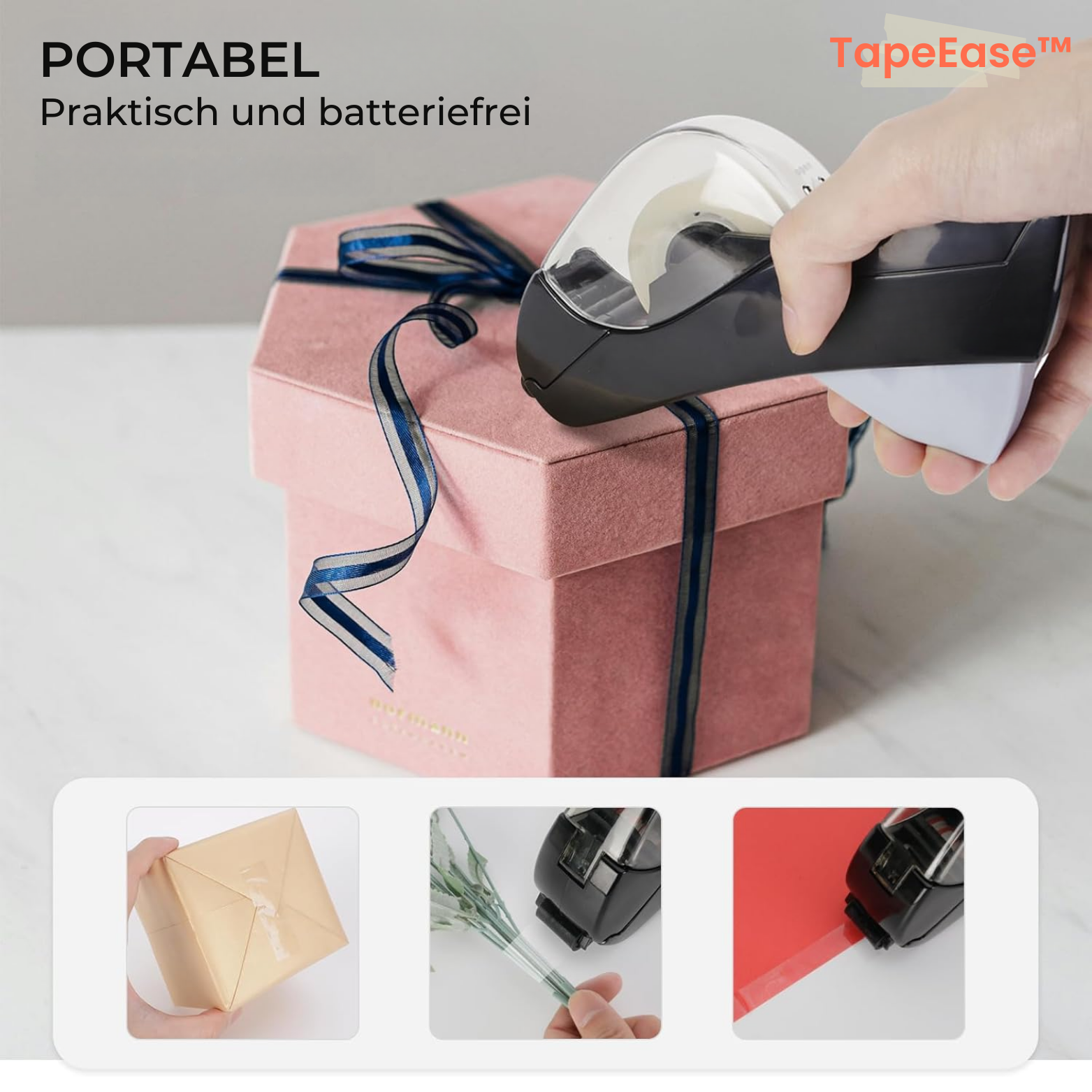 Distributeur de Ruban Adhésif Semi-Automatique – Coupe Précise à Une Main