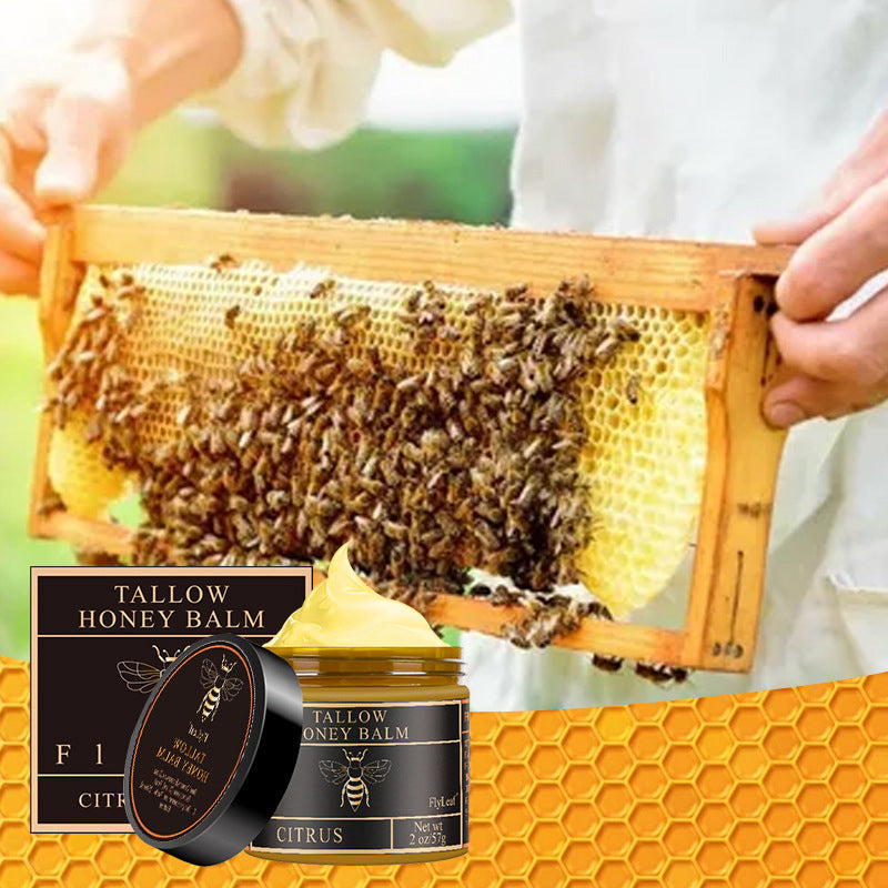 Crème Visage & Corps Naturelle au Suif de Bœuf, Cire d'Abeille & Miel