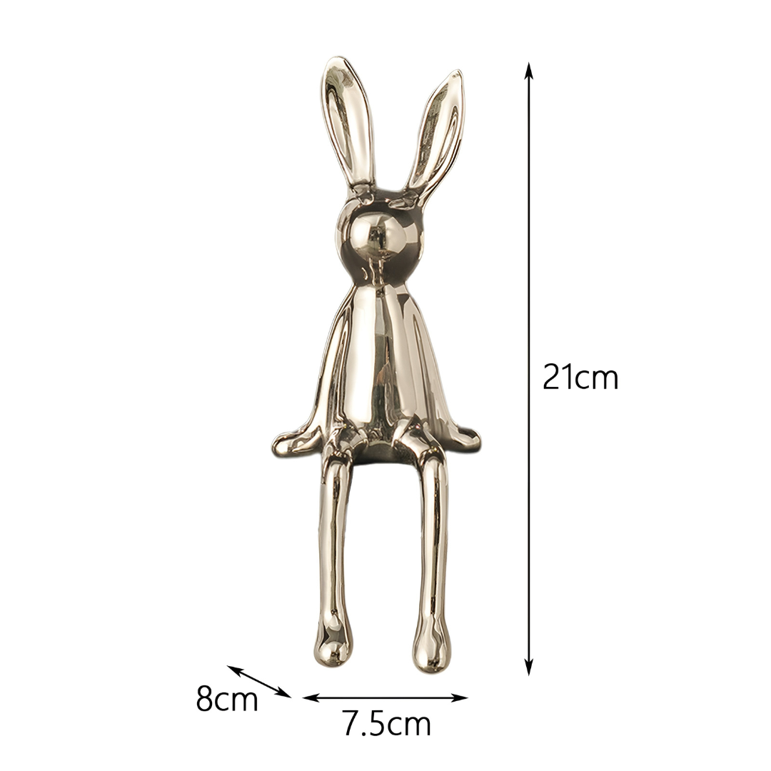 Figurine Lapin en Céramique – Décoration Intérieure Élégante et Moderne