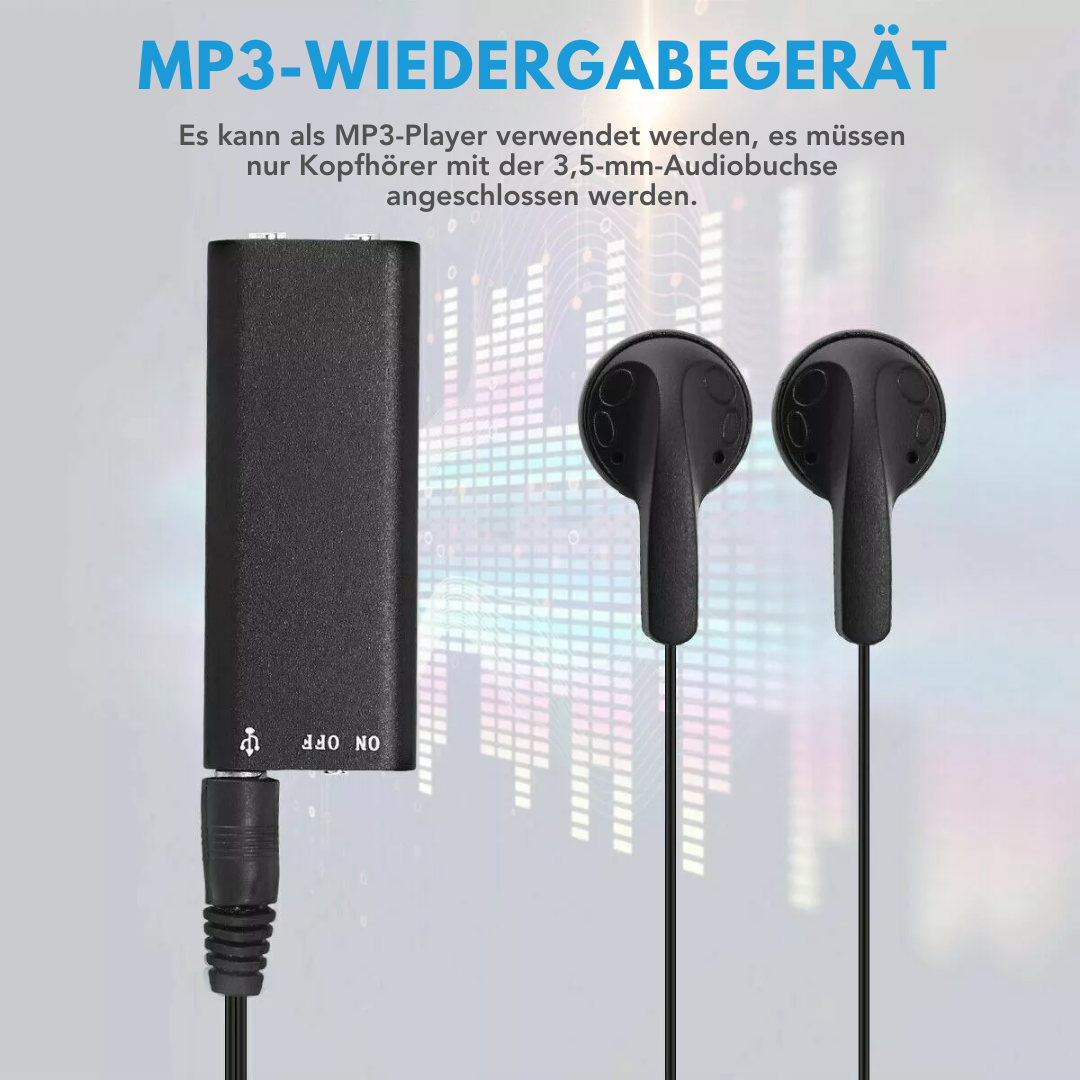 Stealth™ – Enregistreur vocal espion pour enregistrements audio discrets [50 % de réduction]