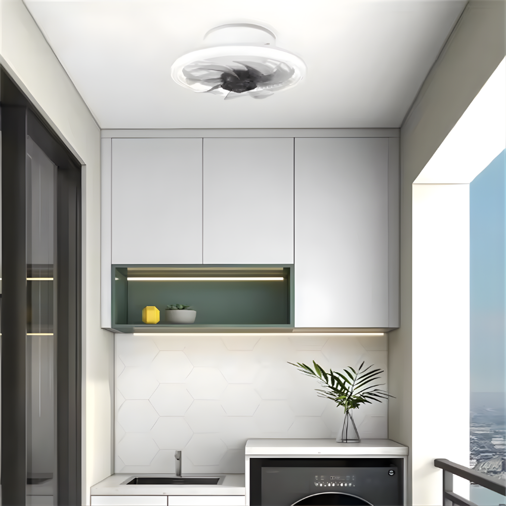 Ventilateur de Plafond avec Éclairage LED Intégré et Télécommande