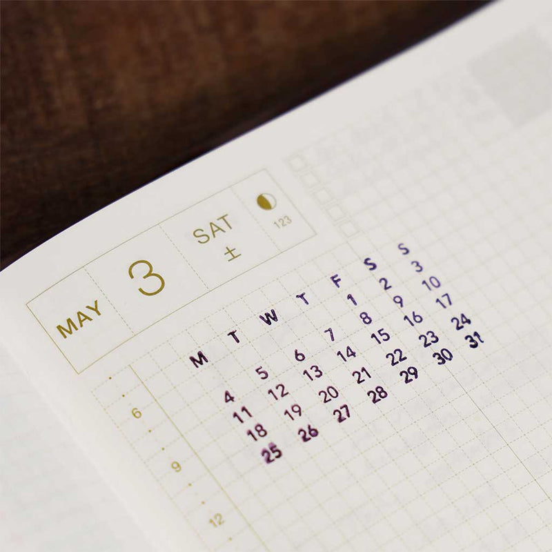 Tampon Calendrier Réutilisable pour Journal, Planificateur et Bullet Journal
