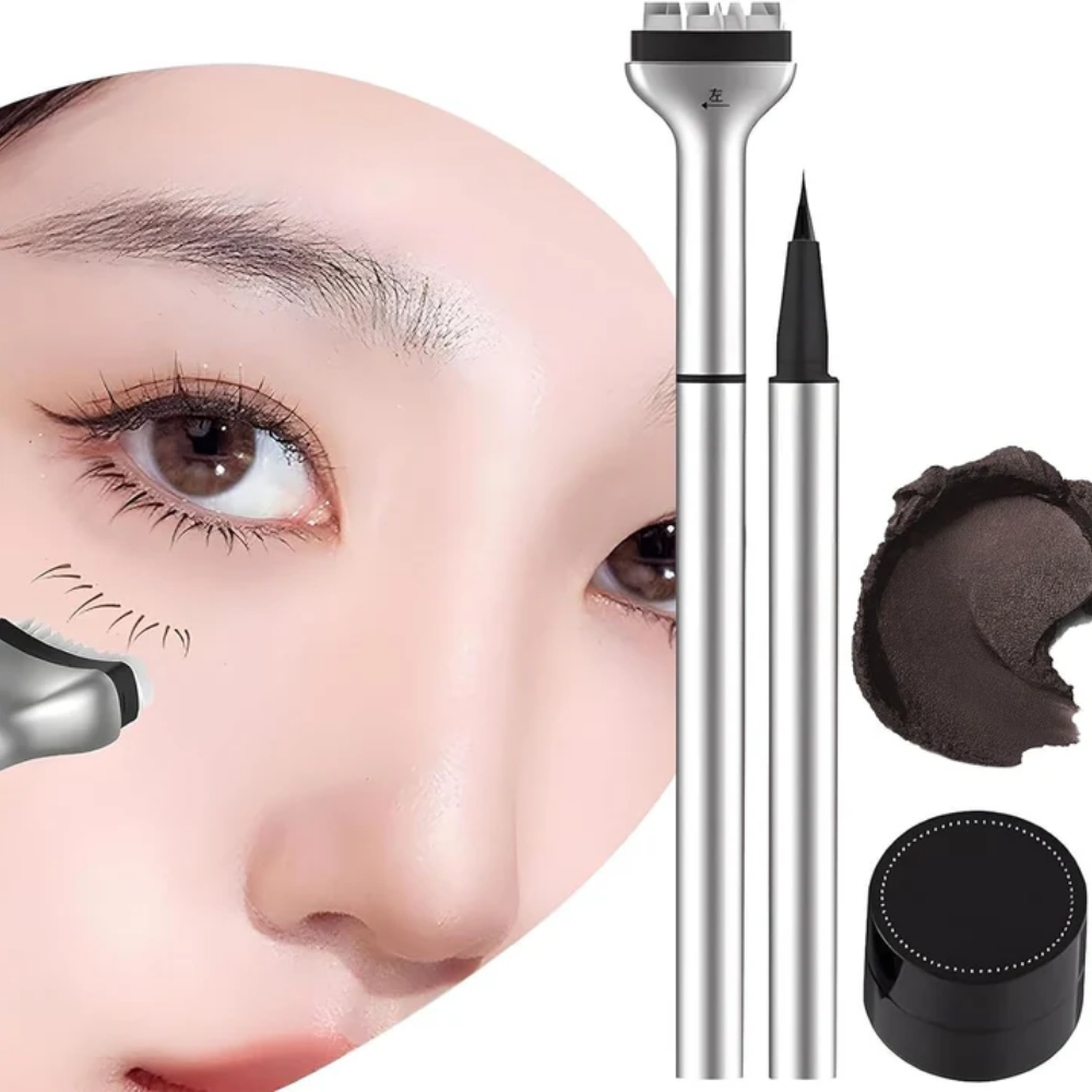 Tampon Eyeliner 2-en-1 pour Ligne de Cils Parfaite