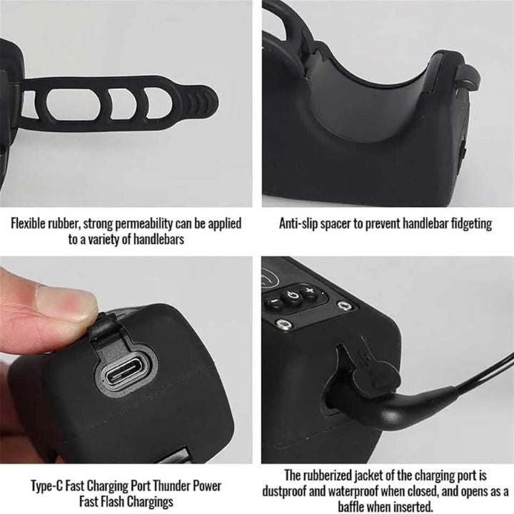 LuminoHorn™ – Sonnette de vélo avec lumière – forte, étanche et rechargeable par USB [50 % de réduction]
