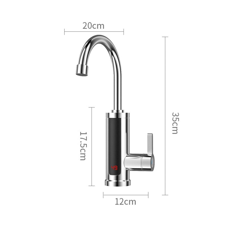 Robinet de cuisine avec eau chaude instantanée et affichage LED de la température