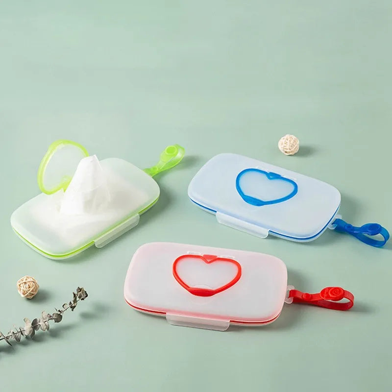 Distributeur de Lingettes Portable avec Couvercle Hermétique et Lanière