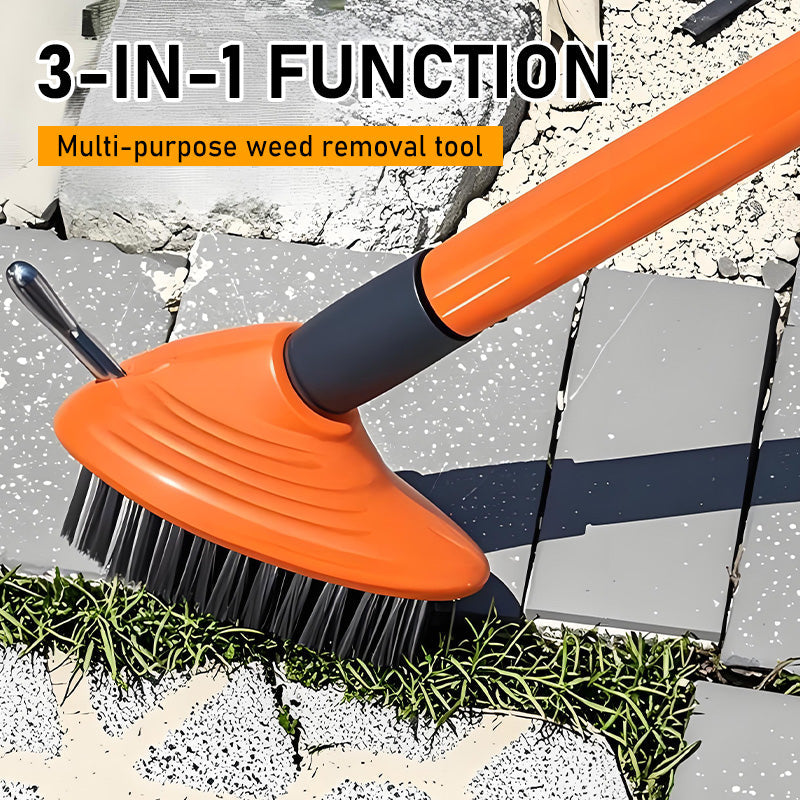 Set de 3 brosses de joints 3-en-1 avec manche ajustable 117 cm