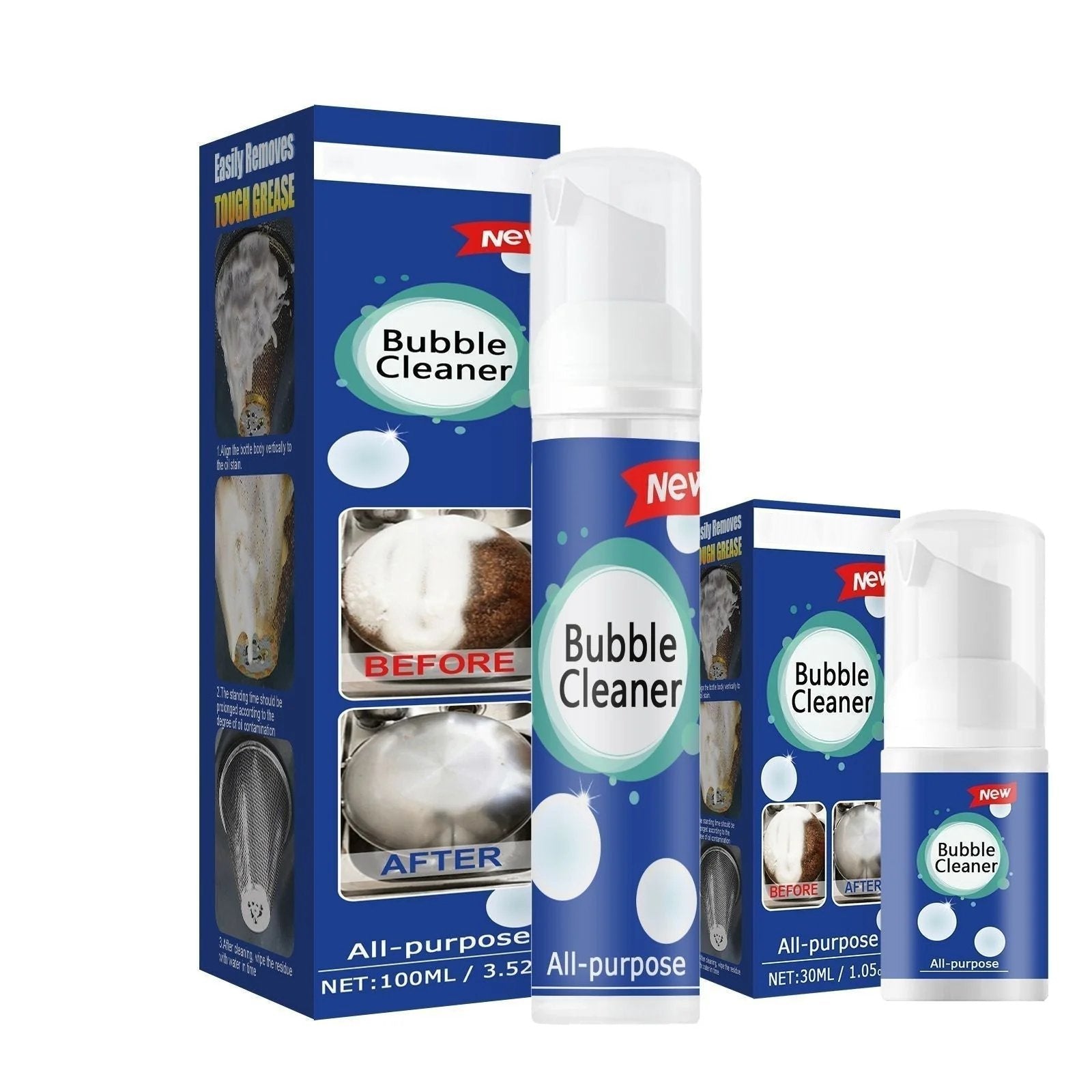 Dégraissant Cuisine Puissant – Spray Nettoyant Anti-Graisse Rapide