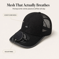 Chapeau solaire avec ventilateur intégré UPF50+ rechargeable 360°