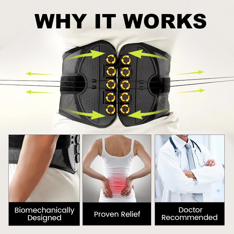 Ceinture Lombaire Ergonomique Légère et Ajustable pour le Dos