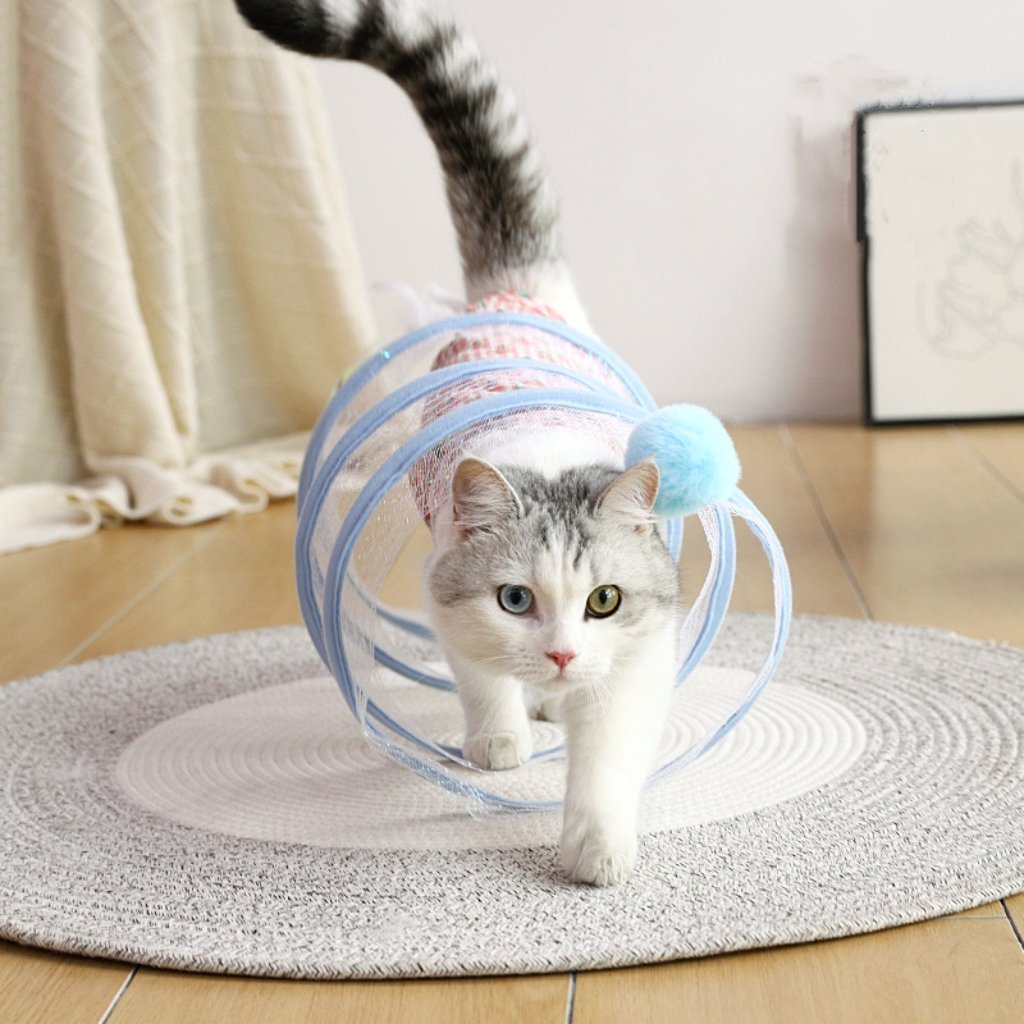 Jouet interactif pour chat en sisal avec plumes – Stimule l'instinct de chasse