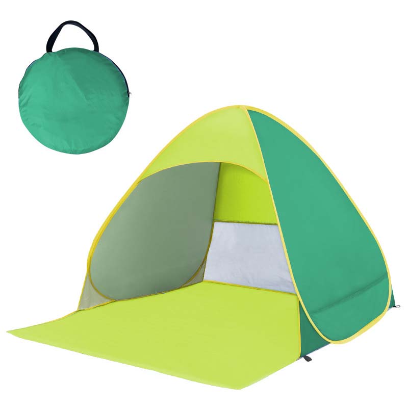 Tente de plage pop-up anti-UV avec ventilation mesh pour famille