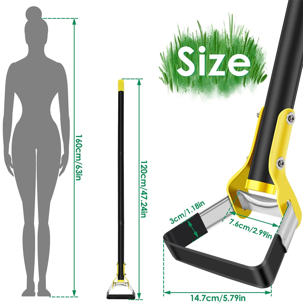 Binette de jardin ergonomique à long manche pour désherbage debout