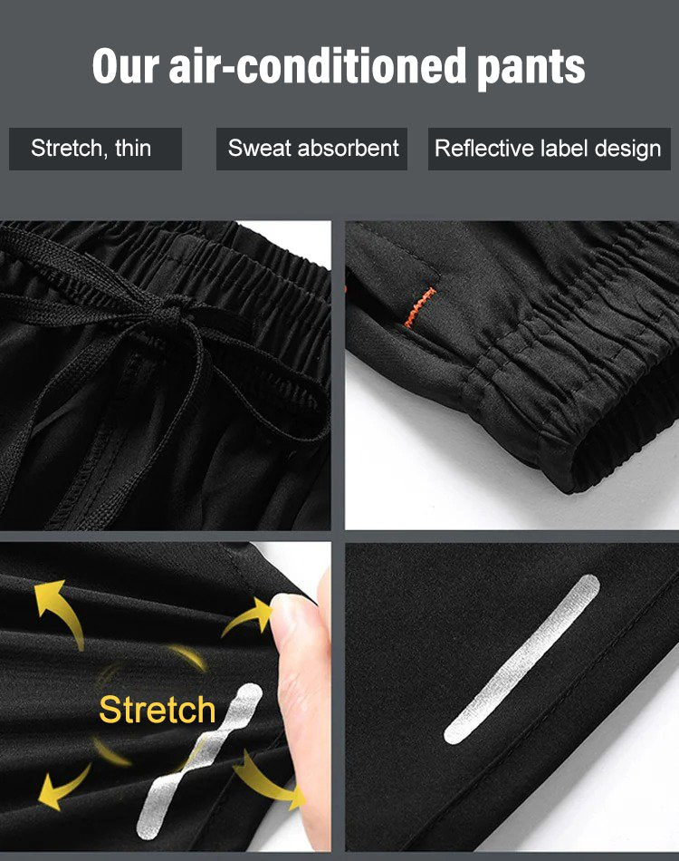 Shorts Unisexe en Soie Glacée – Tissu Respirant Élastique 4 Voies