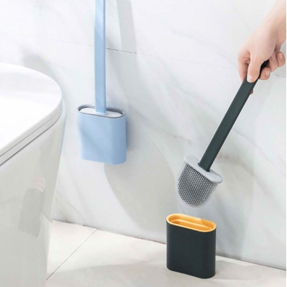 Brosse WC flexible en silicone – nettoyage approfondi des toilettes