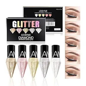 Eyeliner Liquide Waterproof à Effet Perlé pour un Trait Précis
