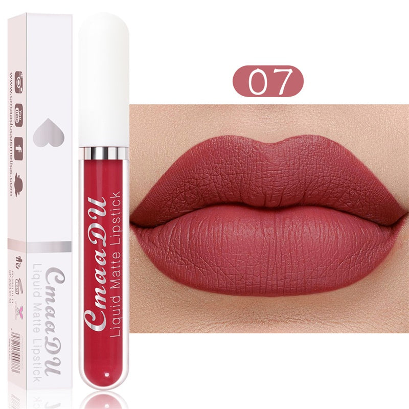 Rouge à Lèvres Mat Longue Tenue – Set de 18 Teintes Résistant à l'Eau