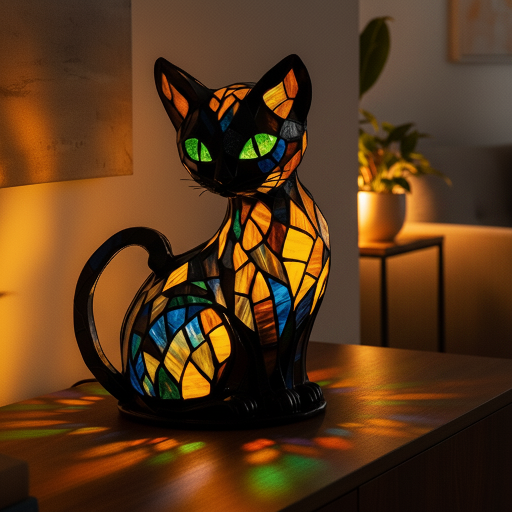 Veilleuse LED Chat en Silicone – Ambiance Douce pour Enfants et Adultes