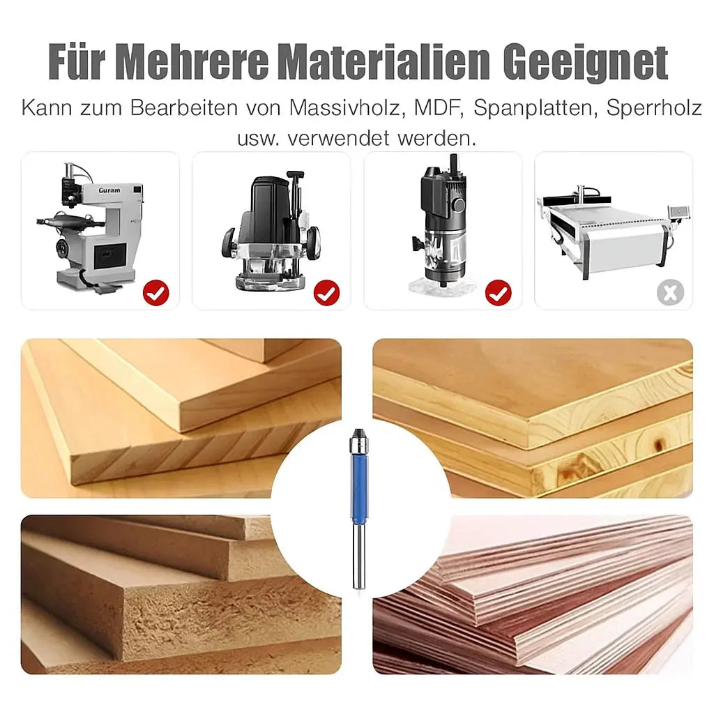 Kit de débavurage et polissage 4 pièces pour métal, bois et plastique