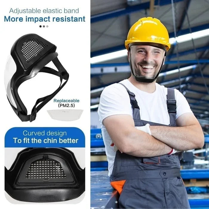 Visière de Protection Faciale Anti-Buée pour Travaux et Bricolage