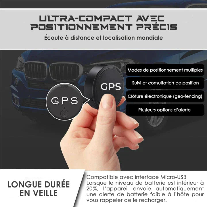 MagnoTrack™ – Mini traceur GPS magnétique [1 + 1 Gratuit]