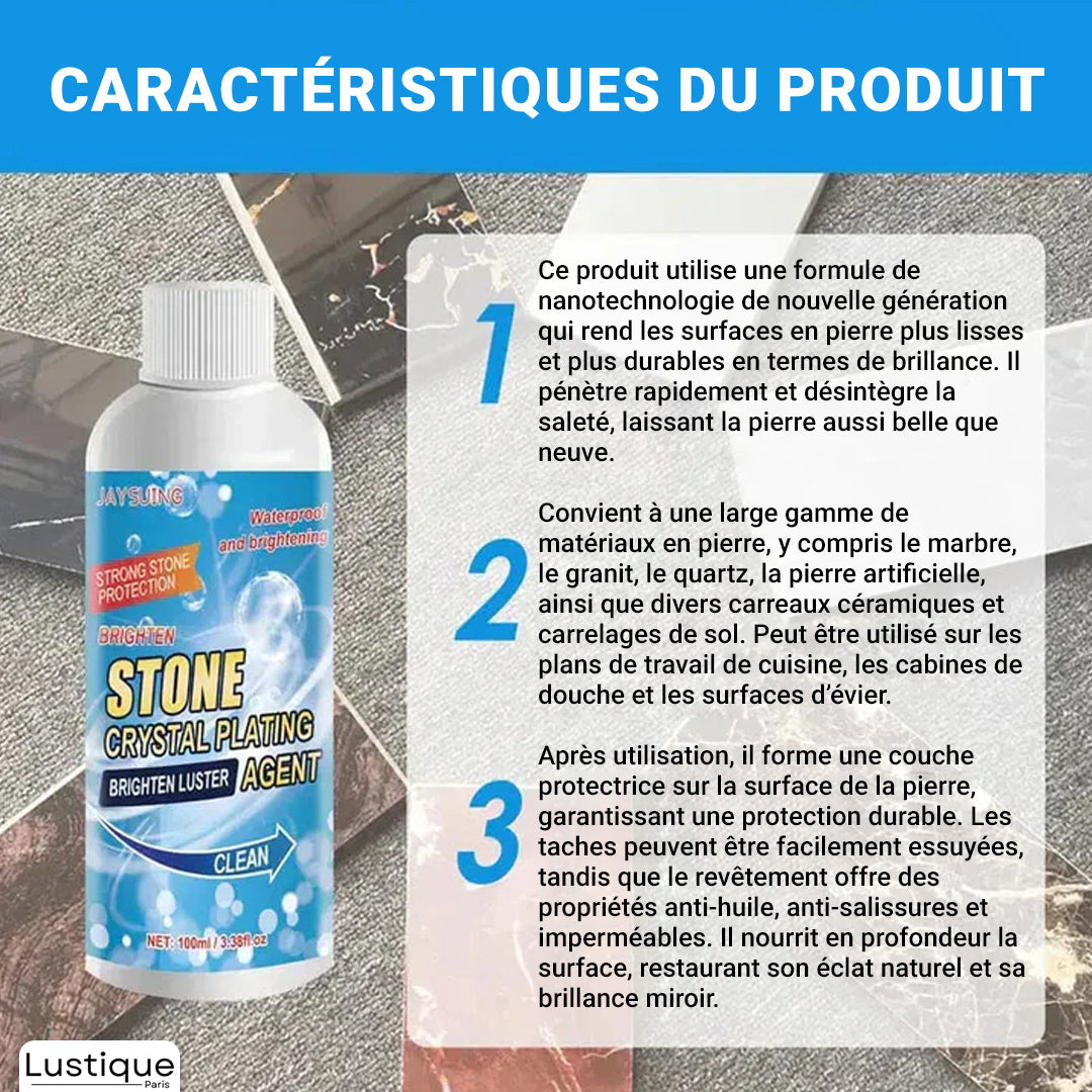 BrightPlate™ – Nettoyant pour taches sur pierre pour une propreté sans effort [50 % de réduction]