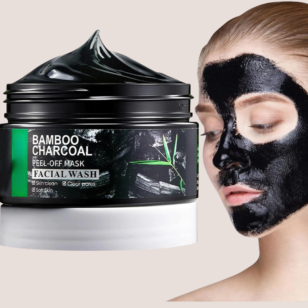 Masque Peel-Off au Charbon Actif de Bambou – Nettoyant Pores en Profondeur