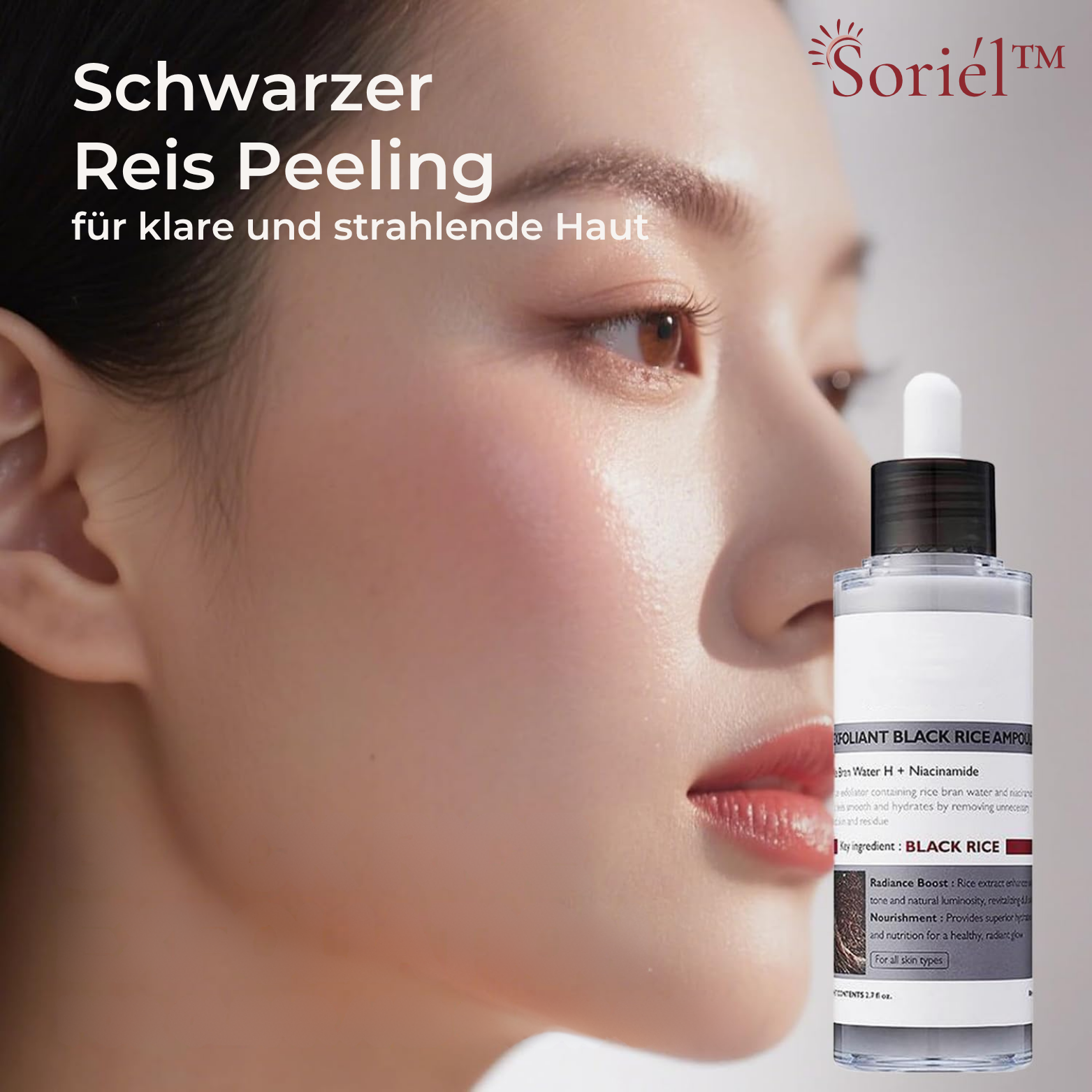 Ampoule Exfoliante au Riz Visage & Corps – Peau Douce et Éclatante
