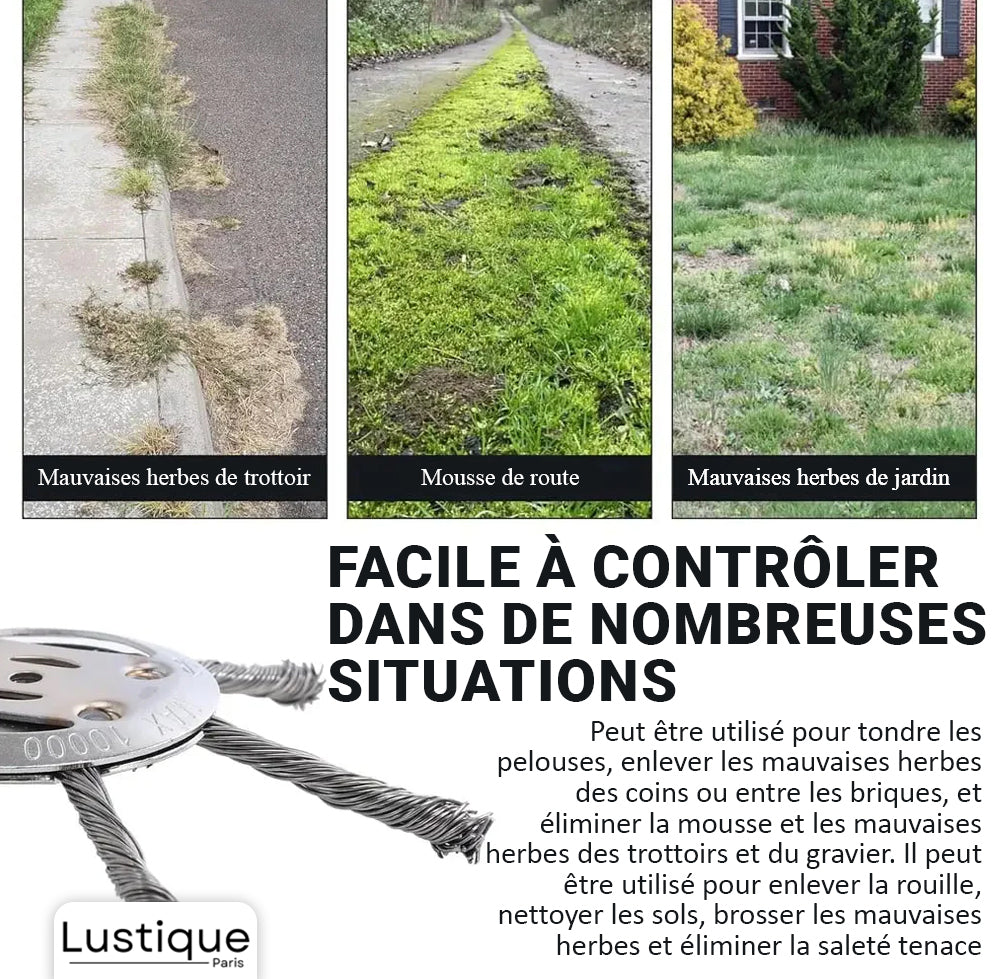 SteelTrim™ – Convient en toute sécurité aux surfaces en béton et en pierre [50 % de réduction]