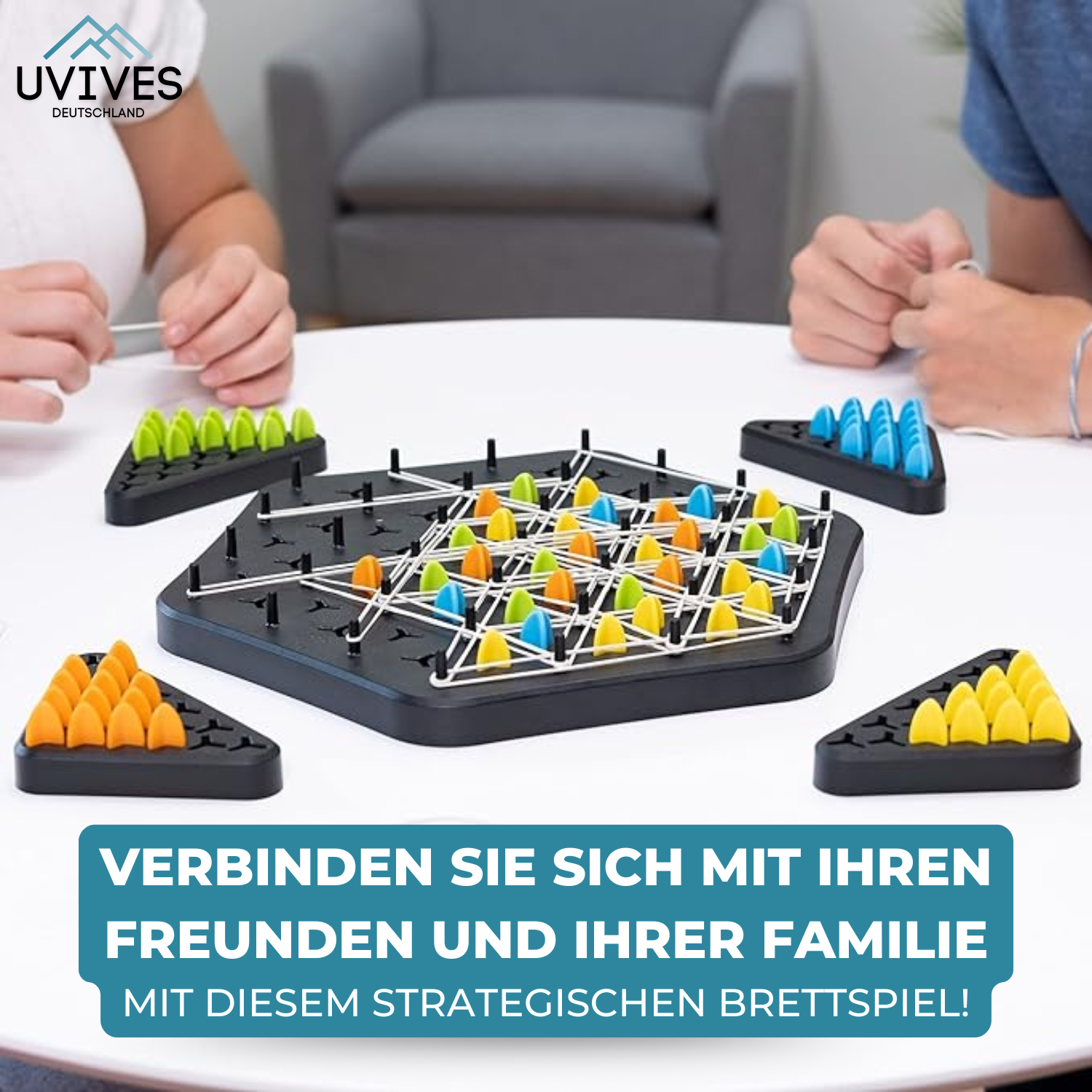 Jeu de Stratégie Triangles – Jeu de Société pour 2 à 4 Joueurs