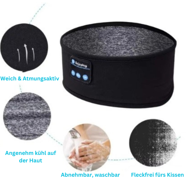 SleepTune™ – Masque de sommeil Bluetooth pour un repos détendu et réparateur [1 + 1 Gratuit]