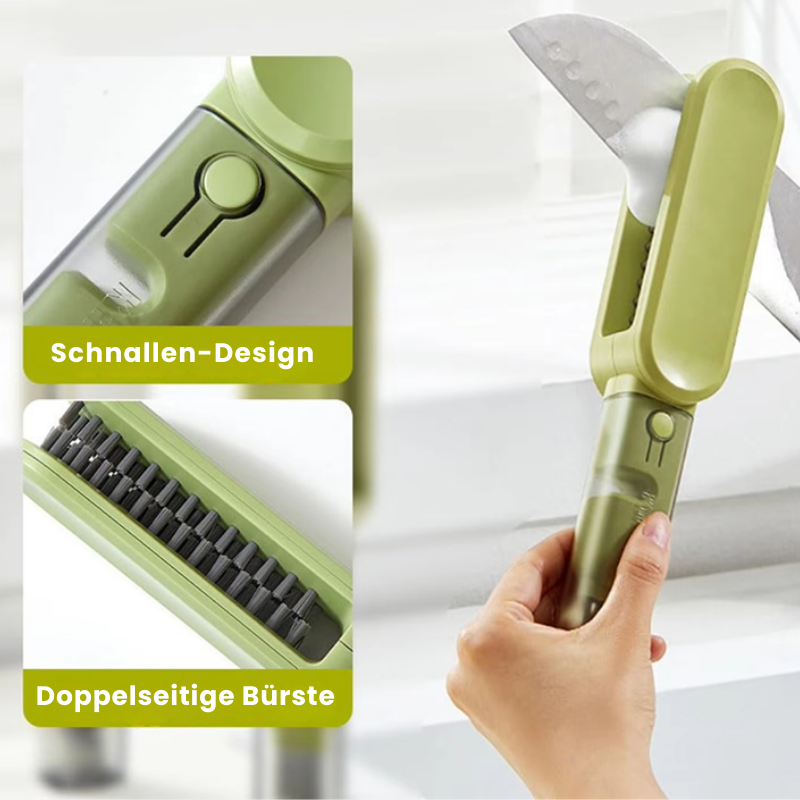 CleanCraft™ – Brosse de nettoyage 3-en-1 pour couteaux, couverts et plus [50 % de réduction]