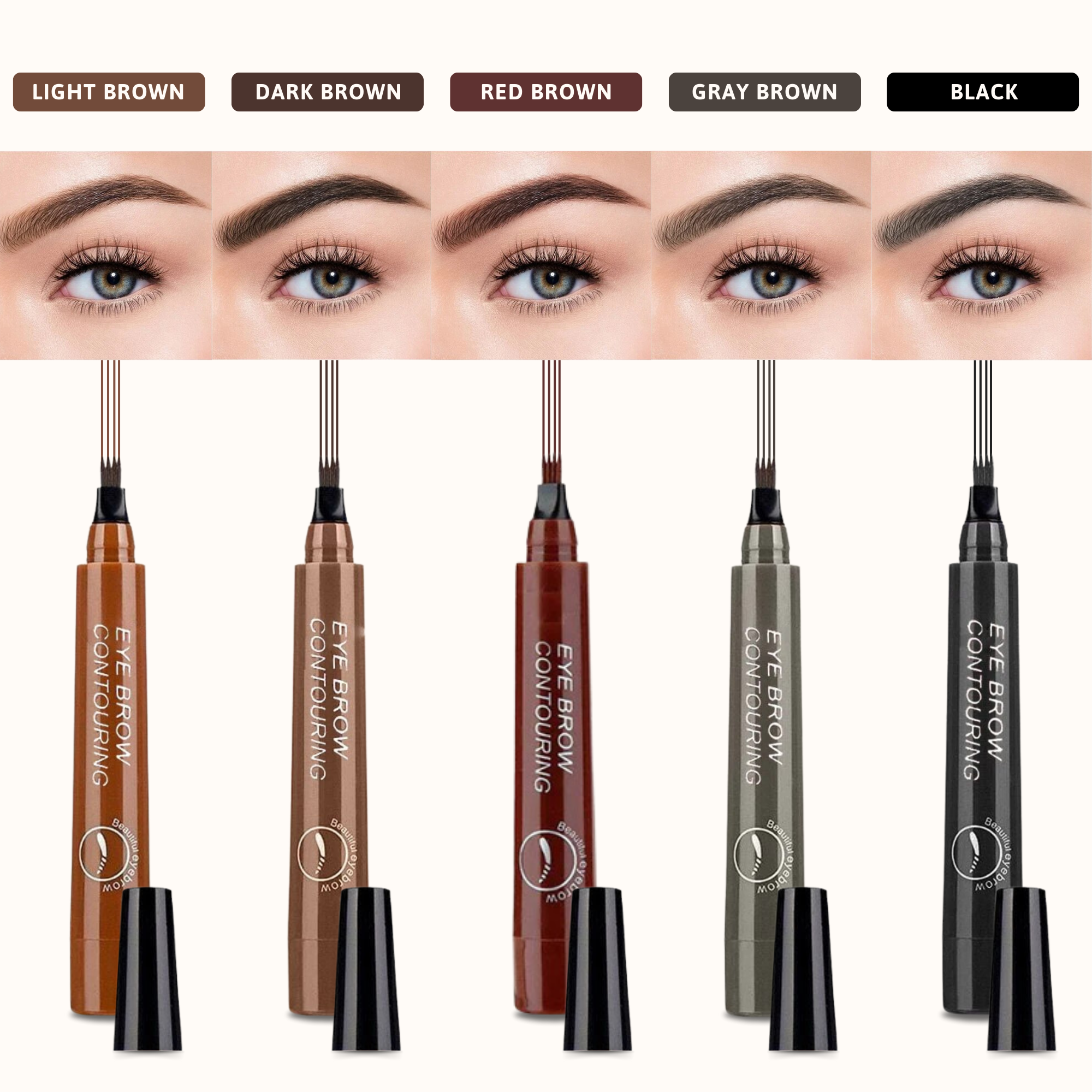 Crayon à Sourcils Microblading Waterproof – Pointe de Précision