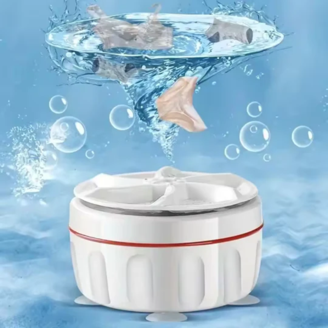 Mini machine à laver portable ultrasonique USB – Lavage et rinçage 2-en-1