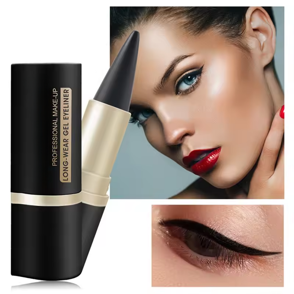 Eyeliner Gel Waterproof Noir – Texture Crémeuse Longue Tenue
