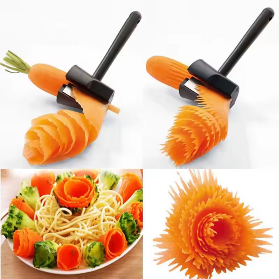 Coupe-légumes spirale multifonctionnel pour décoration culinaire artistique