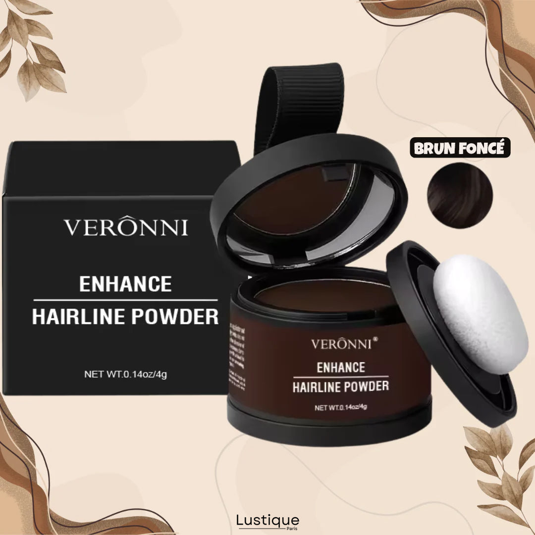 Poudre Compacte pour Racines et Sourcils – Couvrance Naturelle Longue Tenue