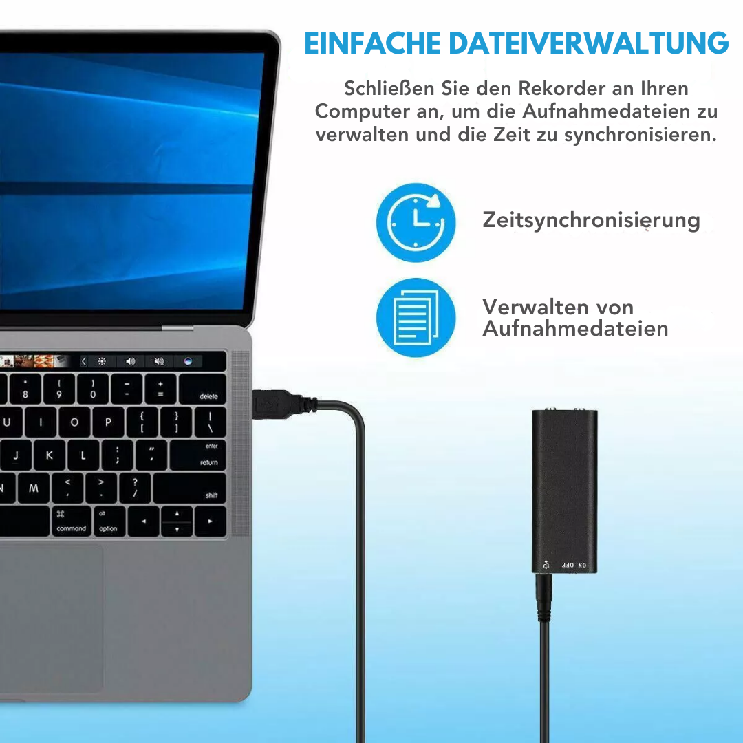 Stealth™ – Enregistreur vocal espion pour enregistrements audio discrets [50 % de réduction]